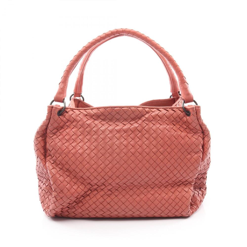 Bottega Veneta Intrecciato Parachute Bag Tote Leather Pink
